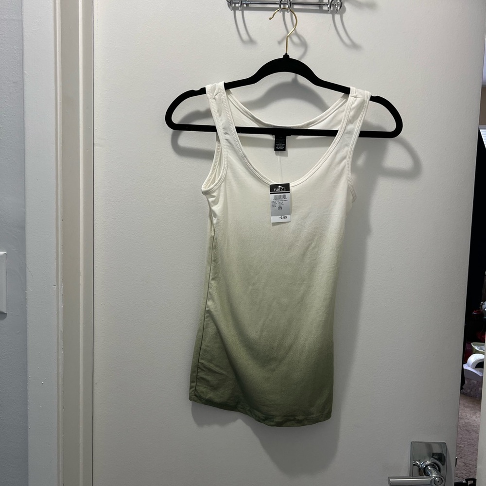 Women's Green ombré tank